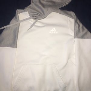 Adidas Hoodie - White and Gray